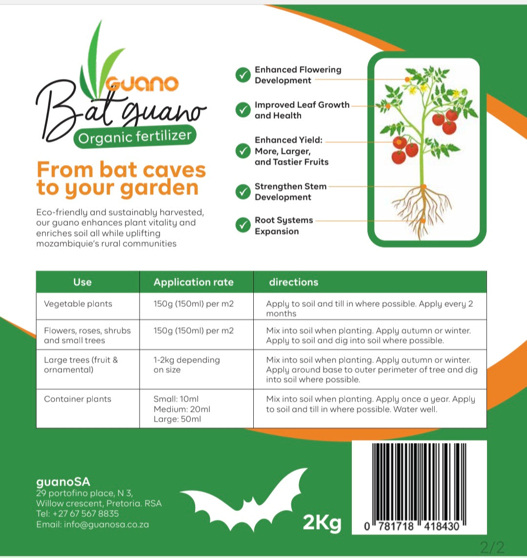 Bat Guano Organic Fertilizer
