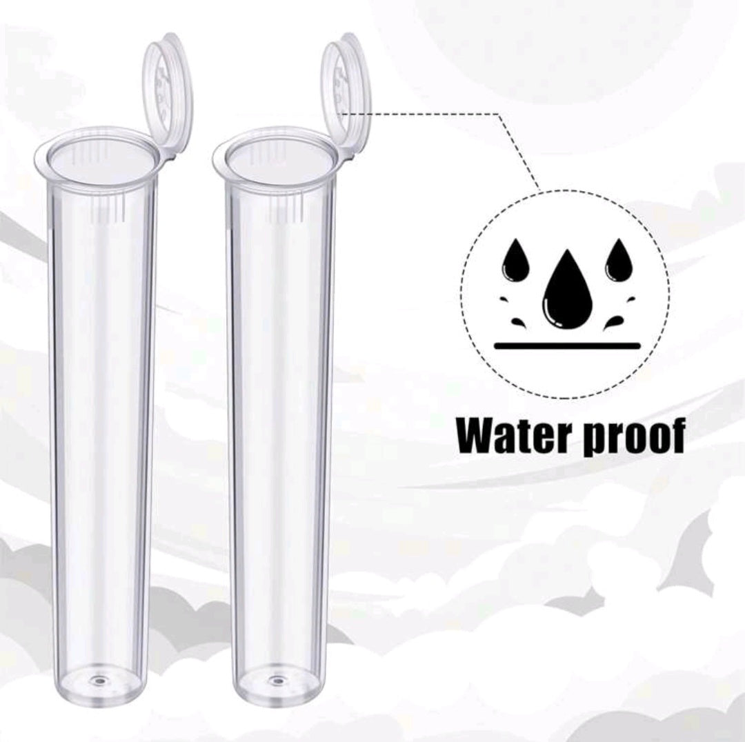 Waterproof Plastic Storage Tubes with Squeeze Top Lids