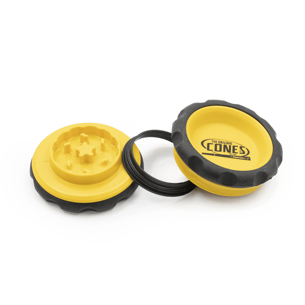Mountain High Grinder with Cones Logo